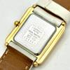 Used [New Battery] SEIKO LASSALE Ladies Watch Shell Square Gold Roman 1F20-5150 550067