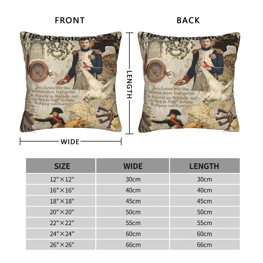 Napoleon Bonaparte Crossing the Alps Pillowcase Printed Polyester Cushion Cover Decor Art Throw Pillow Case Cover Seat Zipper