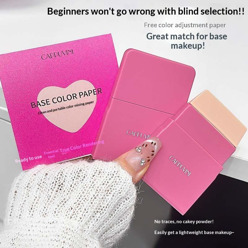 100 Sheets Disposable Makeup Mixing Palette Paper Makeup Mixing Palette Concealer Color Mixing Stripes Foundation Blending Paper