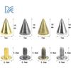 1 pc Screw Bottom Cone Nail | Gold and Silver Decorative Nail Suitable for Leather Handicrafts, Clothing, Shoes and Bags