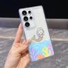 Süßes Regenbogen-Meerjungfrauen-Zeichnung Handyhülle für Samsung Galaxy S26 S25 S24 S23 S22 S21 S20 FE Plus Durchsichtige TPU Schutzhülle