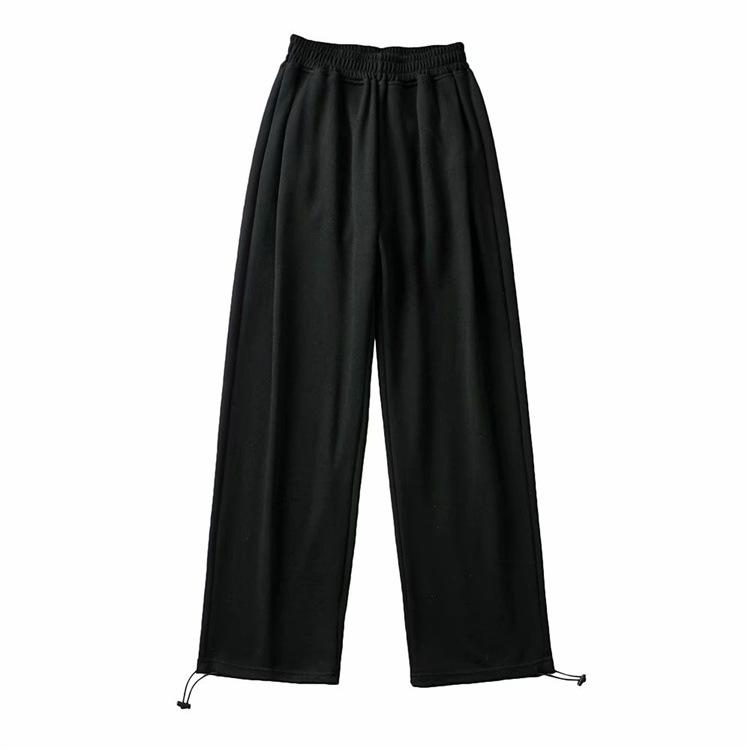 

New Women s High-Waist Summer Harem Pants: Lightweight, Solid Color, Loose Fit with Drawstring and Cuffed Ankles. L