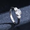 Modian Real 925 Sterling Silver Ten Hearts Arrow Zirconia Finger Rings For Women Wedding Anniversary Fine Jewelry