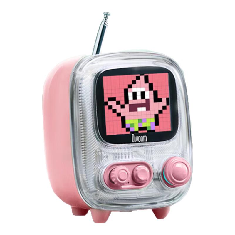 Divoom Retro Small TV 2 Bluetooth Speaker with Pixel Art Display CN Plug (adapter Included)