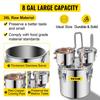 30L Alcohol Brewing Distiller DIY Moonshine Apparatus Stainless Steel Still Whisky Beer Brandy Home Appliance
