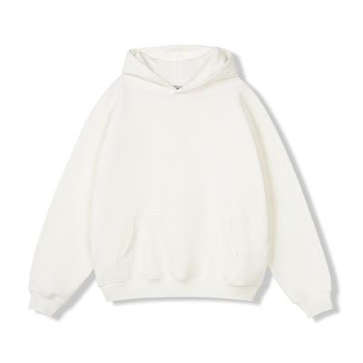 350G Velvet Hooded Sweatshirt for Men's Solid Color Loose Thickened Jacket