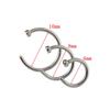 14Pcs/Set Unisex Body Piercing Jewelry Rhinestone Stainless Steel Nose Stud Ring