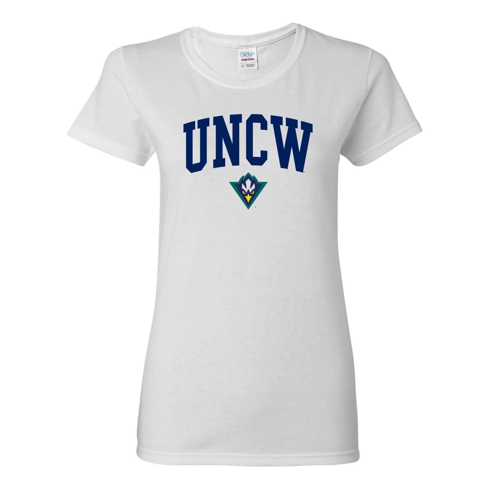 UNC Wilmington Arch Logo Seahawks Womens Shirt - White 2XL