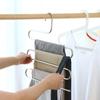 Stainless Steel 5 Layers Clothes Hangers Home Multi-Functional Trouser Rack Non-slip Hanging and Storage Pants Hanger