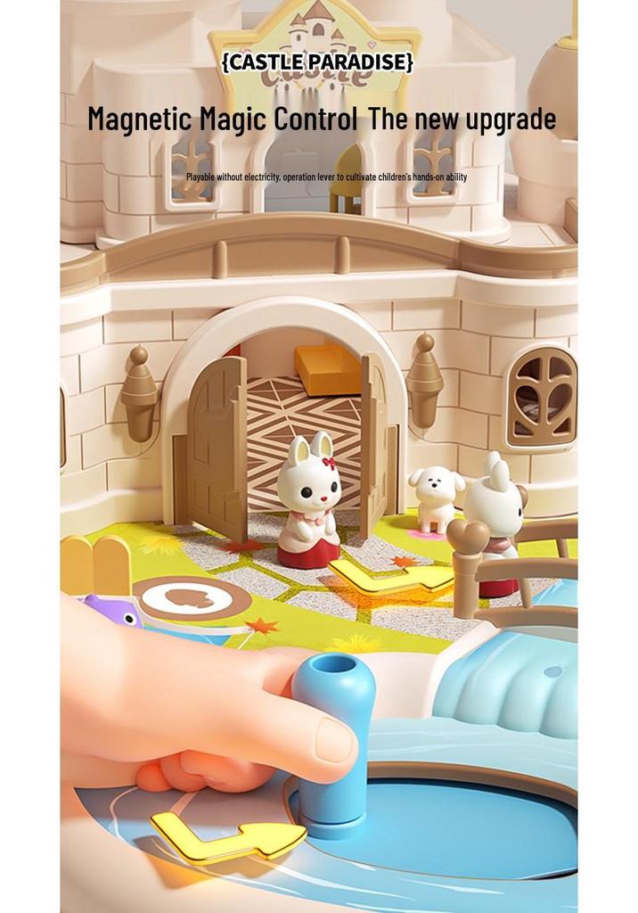 Magnetic Pet Castle Role-Play Toy for Kids 3-6 - Perfect Children's Day Gift