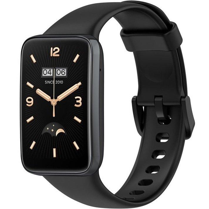 Silicone Strap for Xiaomi Mi Band 7 Pro, Black