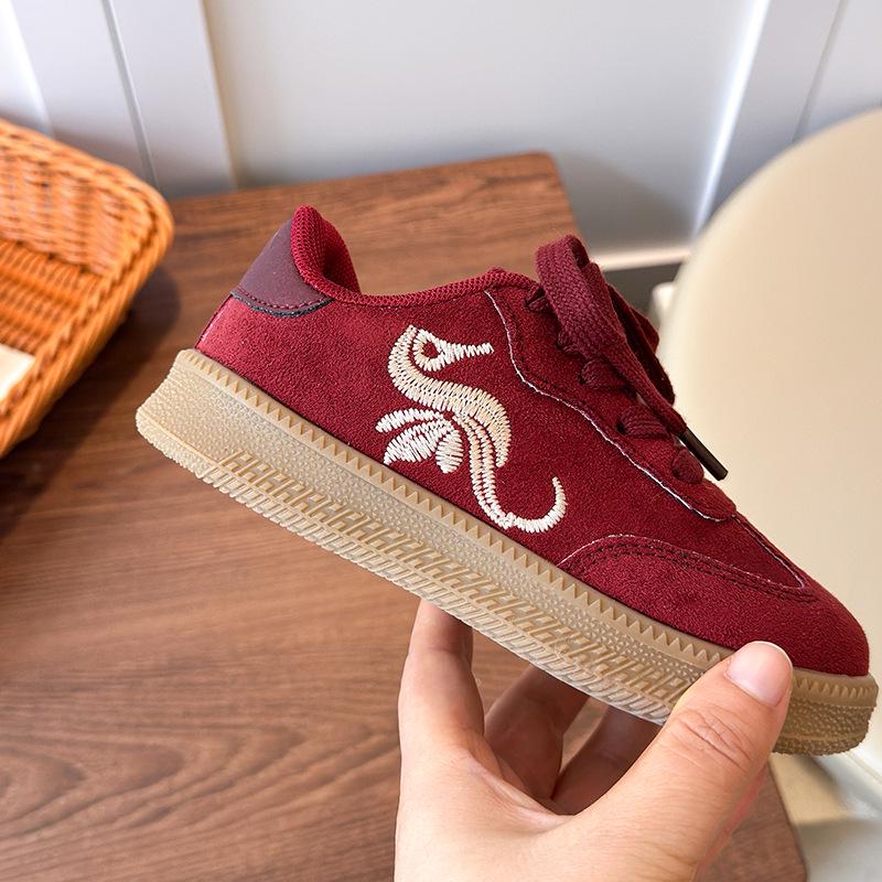 2025 Autumn Unisex Kids' Korean Style Skate Shoes - Casual Sports German Training Gump Shoes