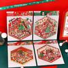 Christmas 3D Landscape Miniature Stickers: Festive Scene Decoration for Journals