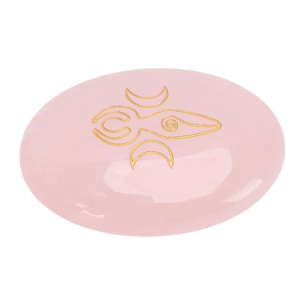     Stone Engraved Gold   Nature Gemstone for   Meditation Home Decoration