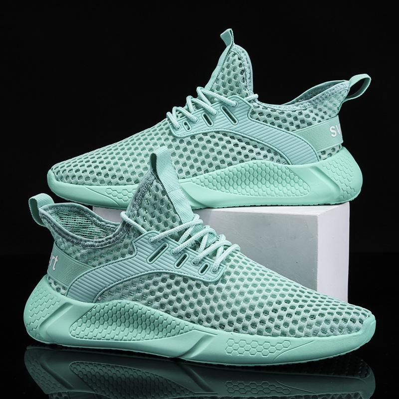 

Men s shoes 2024 new autumn breathable mesh heightening mesh shoes youth shock absorption running sports shoes dad trendy shoes 44