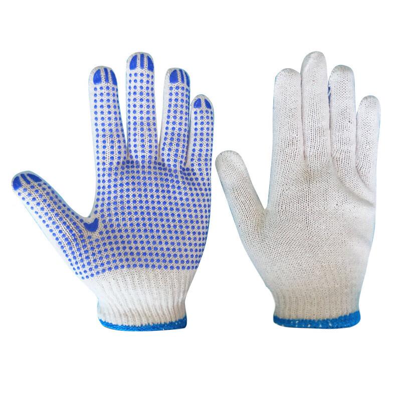 Cotton Dotted Anti-Slip Work Gloves