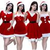 2025 Gold Velvet Christmas Bunny Girl Outfit - Sexy Nightclub Party Costume