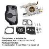 Chainsaw Carburetor Kit for HUA 36 41 136 137 141 142 Repair Set with Air Filter OEM Replacement For 530071987 530019172