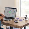 6in1 HUB Adapter USB-C - 3x USB-A 3.0 / Hdmi / RJ45 / USB-C PD - Gray