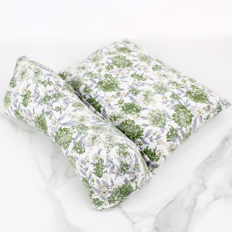Atmungsaktives Buchweizen-Nackenkissen mit Kräutern für Entspannung und Schlaf Triangle Soba Combination Pillow [Purple]
