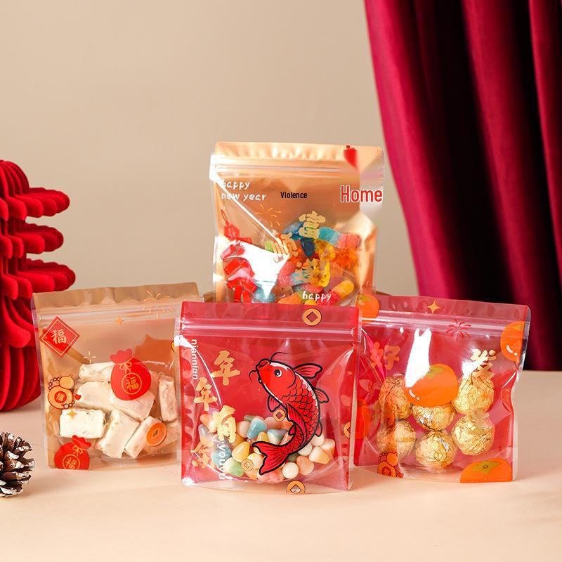 Holiday Cookie & Snack Sealing Bags - Christmas & New Year Edition