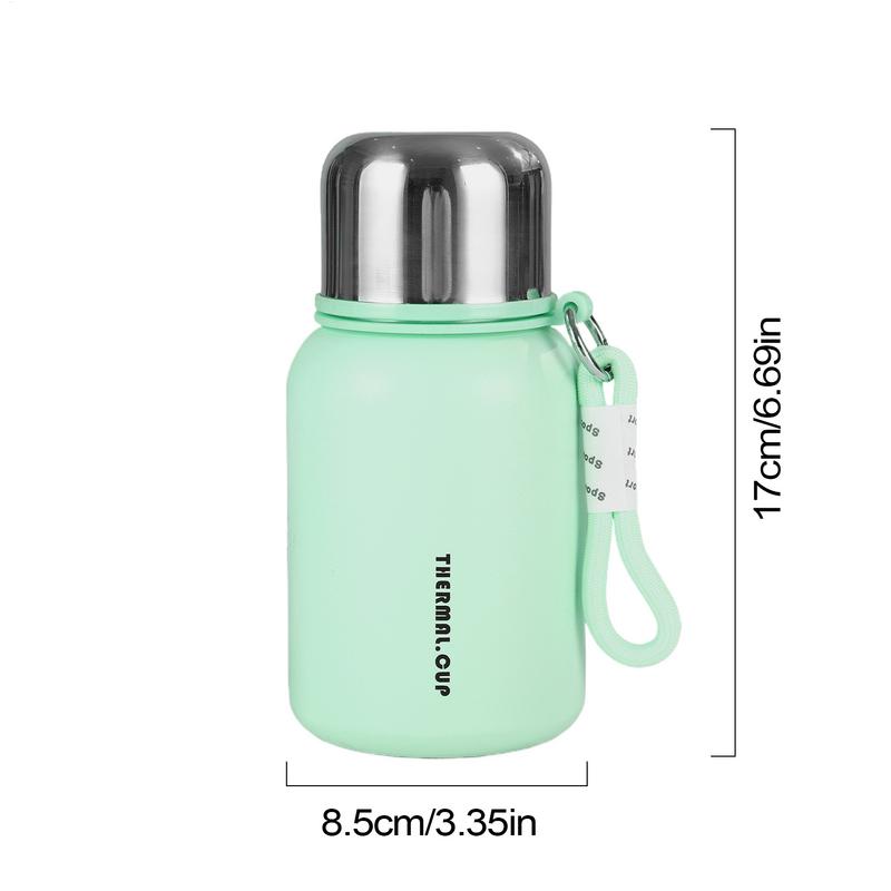 Isolierter Becher Isolierter Getränkebecher Tragbare Sport-Wasserflasche Kleiner Edelstahl-Trinkbecher Für Klassenzimmer Fitnessstudio