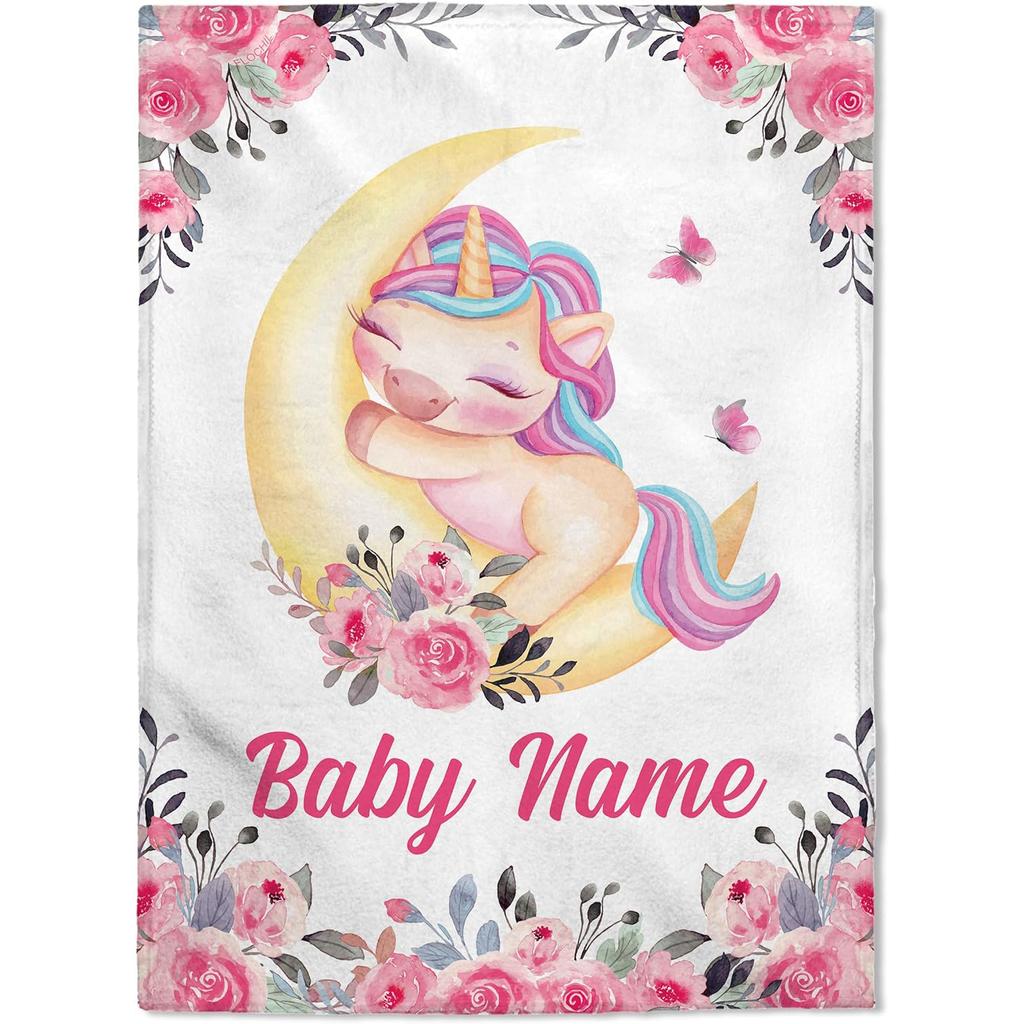 Customizable Blanket For Kids - Name Printed Christmas Children'S Day Birthday Gift Idea Soft Comfortable Blanket