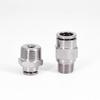 Pneumatik-Steckverbinder M5 1/8" 1/4" 3/8" 1/2" BSPT Außengewinde Vernickeltes Messing Steckverbindung Schnellkupplung Luftanschluss Sanitär