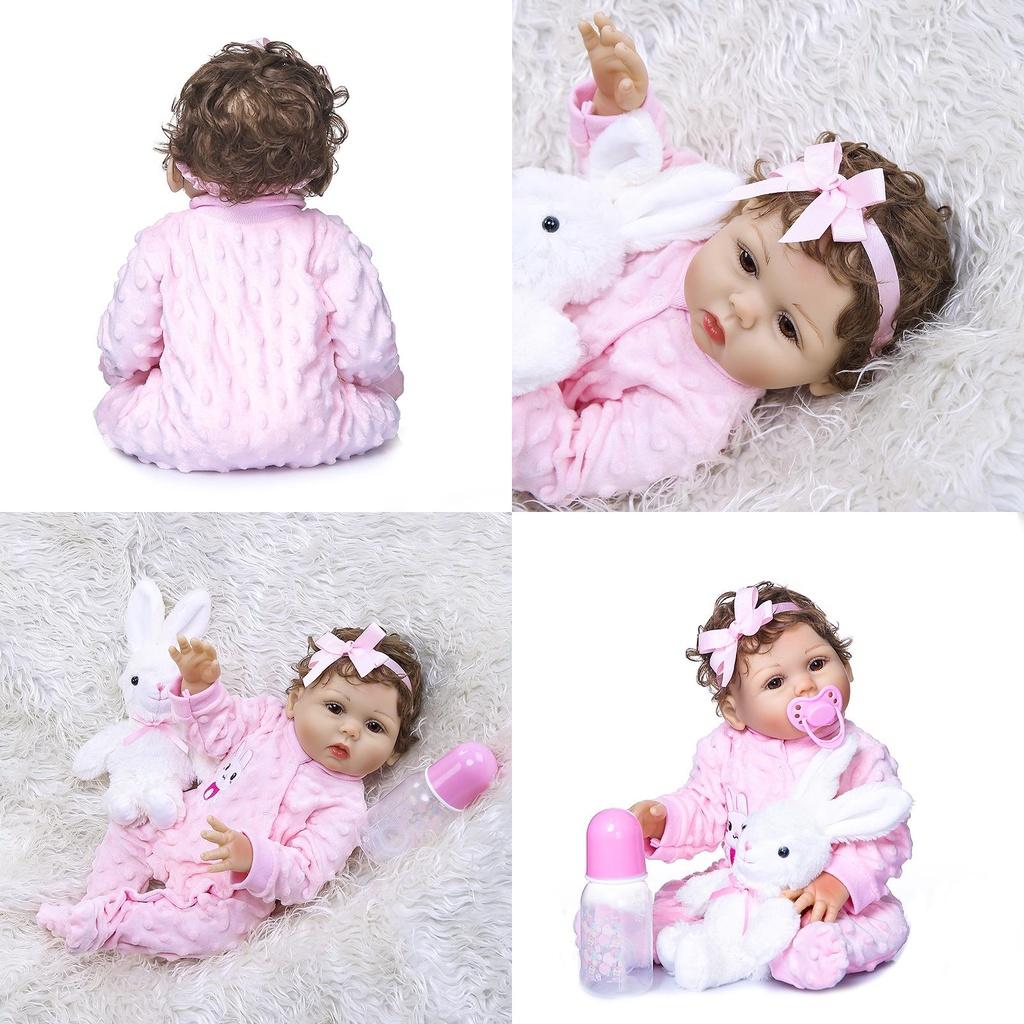 Inch Washable Reborn Baby Doll With Realistic Features And Soft Vinyl Silicone Body**