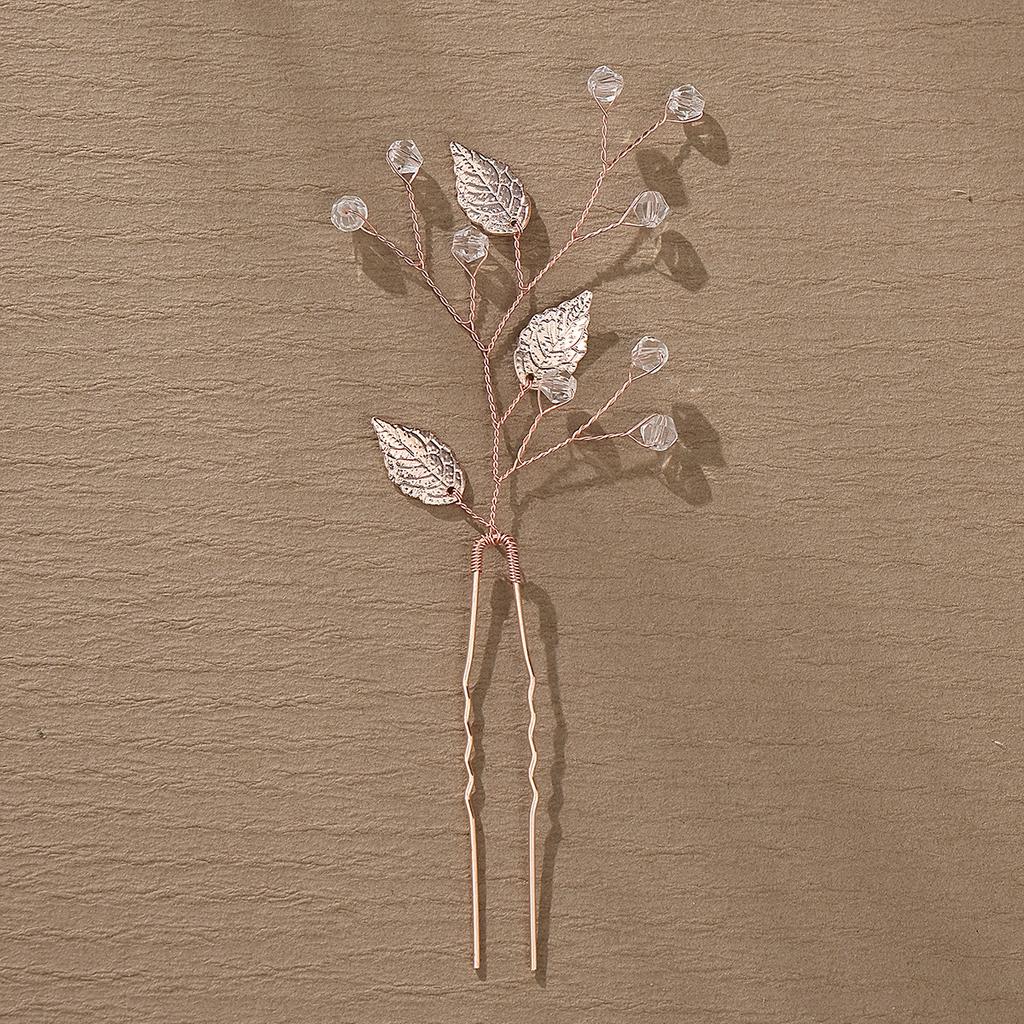 Retro ślubny ozdobny grzebień, ręcznie robiona spinka do włosów, kryształowo-perłowa ślubna spinka do włosów, złota spinka do włosów z kwiatami i liśćmi