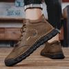 Italian Men's Casual Shoes Leather Sneakers Handmade Luxury 2024 New In Fashion Outdoor Shoes Outdoor Lace Up Man Hiking Shoes