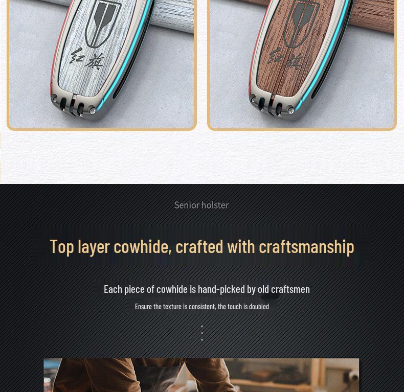 Kompatible Schlüsselhülle für Hongqi HS5, H9 2022, HS7 Modelle