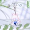 Anime Genshin Impact Acrylic Keychains Barbara Hu Tao Yae Miko Zhongli Yoimiya Qiqi Raiden Shogun Klee Nahida Pendant Figure Toy