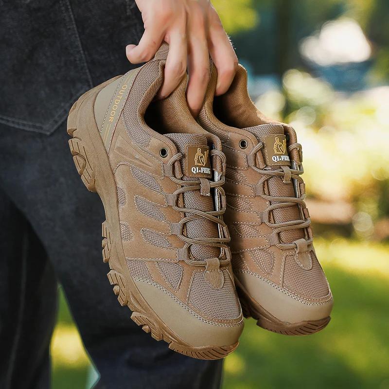 Fashion Outdoor Hiking Shoes Lightweight Couple Style Breathable Comfortable High-Quality 2025 New Summer Hollow Breathable Mesh Shoes