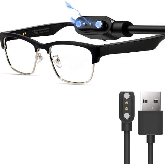 Compatible with DOVIICO Smart Glasses Charger, Lamshaw Magnetic USB Replacement Charging Compatible with DOVIICO KY02 Smart Glasses (2