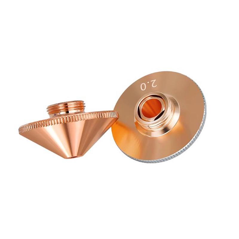 Black Diamond High-Power Laser Cutting Nozzle, D32 Single & Double Layer, Anti-Collision Purple Copper, D28