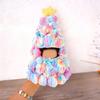 Christmas Tree Outfit for 17cm Doll Knitted Apparel Compatible with 1st/2nd/3rd Generation Doll Stylish Holiday Dress