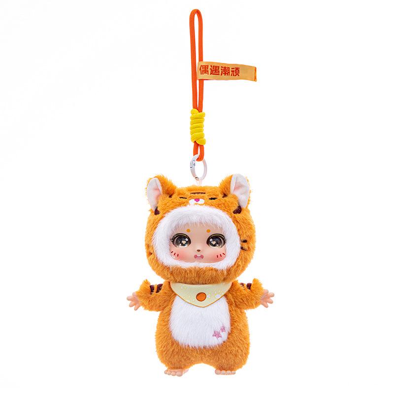 

Vinyl Cat Penguin Shark Bear Plush Toy Cartoon Vinyl Animals Stuffed Doll Bag Pendant Car Hanging Keychain