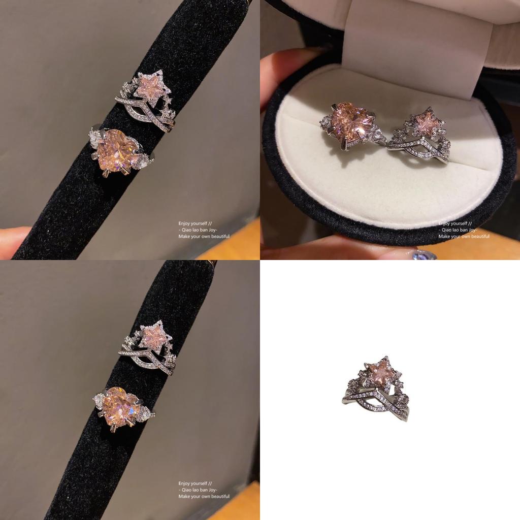 Zirkon Herz Offener Ring Für Damen Mit Zirkonia Schmuck Modeaccessoire