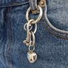 HEART FLOWER KEYRING