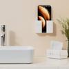 2/5Pcs Wall Mounted Storage Phone Charging Remote Control Holder With Holes For Kitchen Bedroom Bathroom
