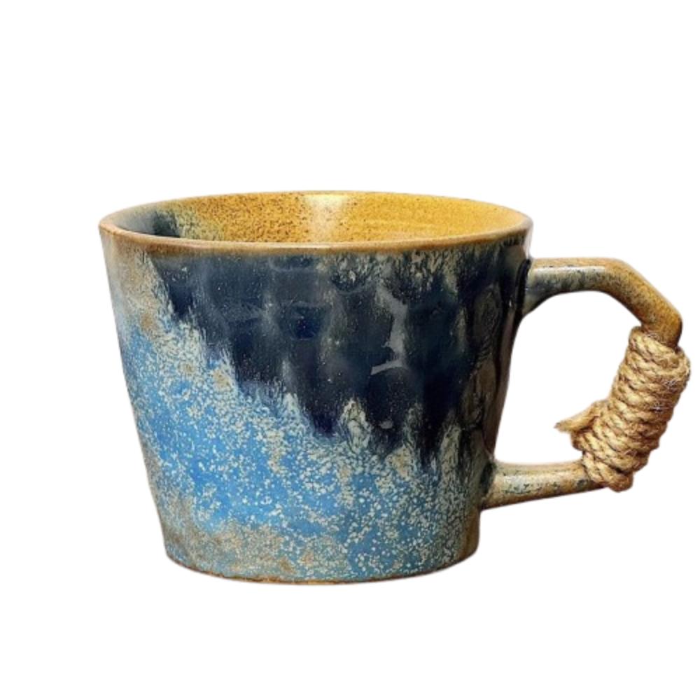 380ML Retro Ceramic Cup Rustic Milk Cup Tableware Coffee Mug  Hotel