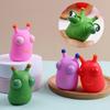 1/2/3Pcs Popping Eye Cabbage Worm Toy Anxiety Stress Relief Caterpillar Squeeze Pinch Sensory Toy Kids Teens Adults Soft Stress Ball Animal Fidget Toy