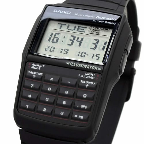 Casio CASIO Data Bank Digital Men's Watch DBC-32-1A Genuine BOX Overseas Model Black Black