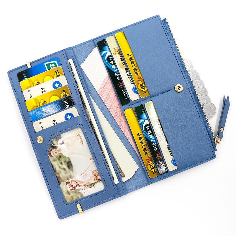 Women's Fashion Frosted Leather Wallet - Large Capacity Card Holder & Coin Purse