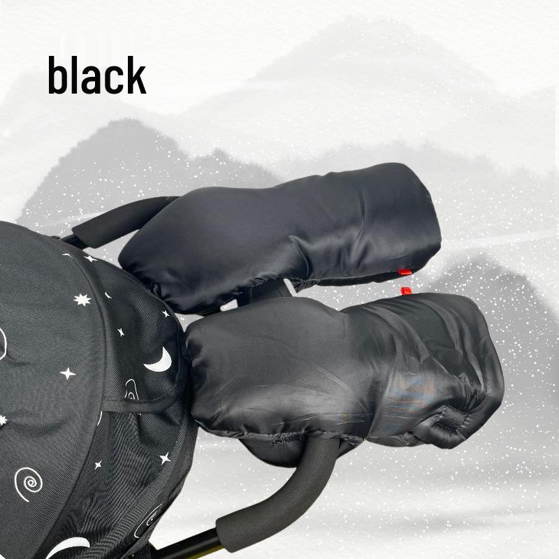 Rękawice Zimowe Wiatroodporne do Wózka dla Mam - Odporne na Zimno, Pogrubione i Ciepłe Akcesoria