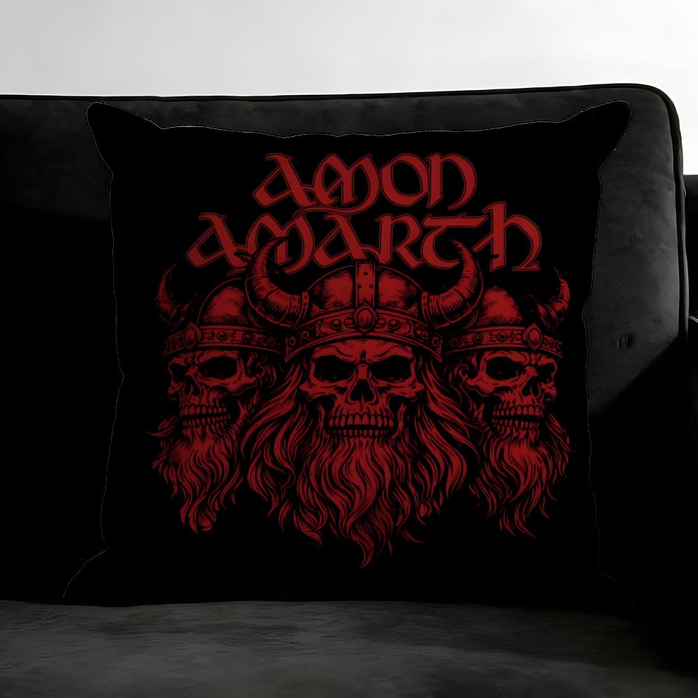 AAmon AmarthH Band Cushion Cover Pillowcase Ultra Soft Skin Friendly Fabric Cloud Like Comfort Concealed Zipper