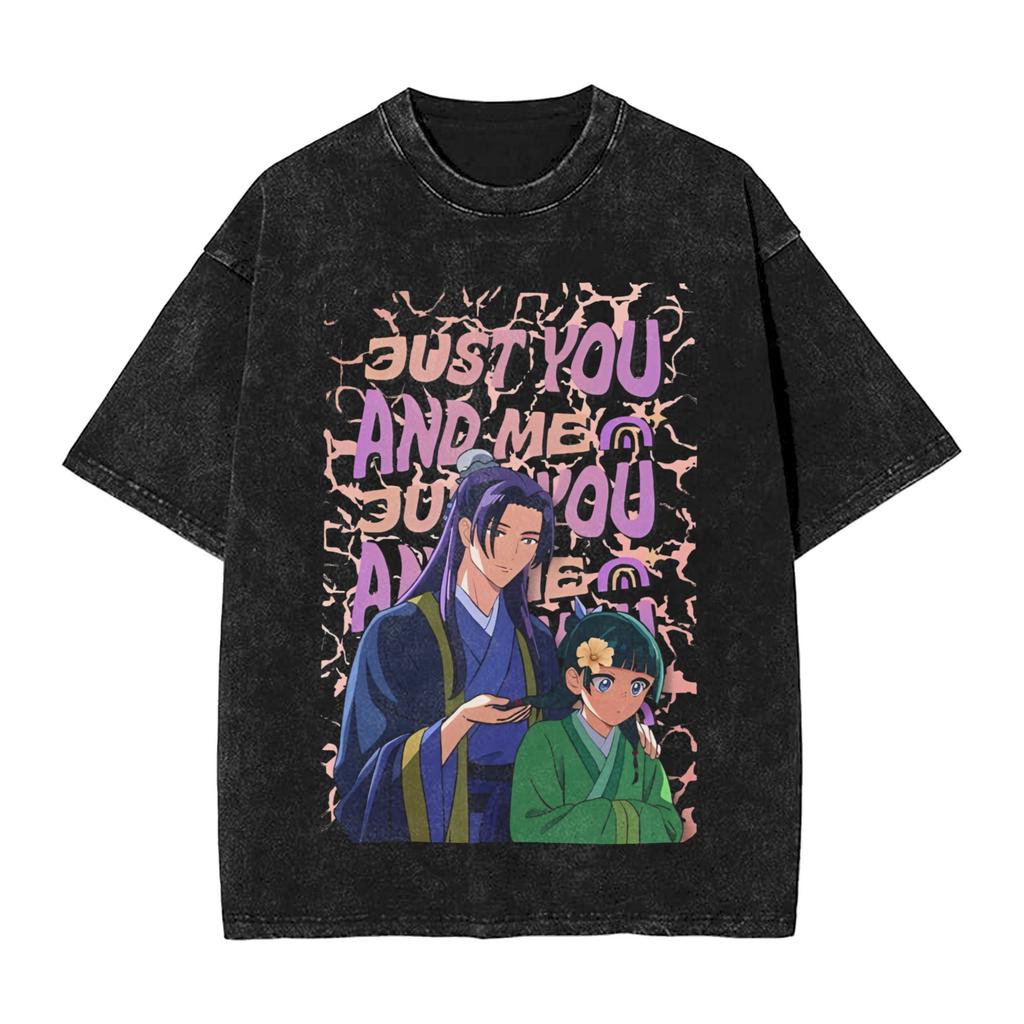 Maomao the Apothecary Diaries Anime T-shirt Lavata Oversize T-shirt T-shirt per Uomo Donna Abbigliamento Manica Corta Magliette