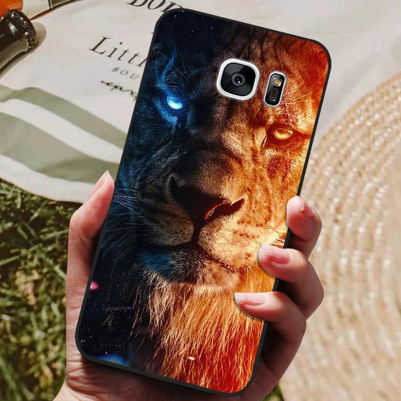 For Samsung Galaxy S7 Edge Silicone Case Cute Pattern Soft TPU Phone Cover For Samsung Galaxy S6 S7 S 7 Edge Back Cover Bumper