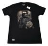 Omit Herren Blade Black Beard Schwarzes T-Shirt Neu L